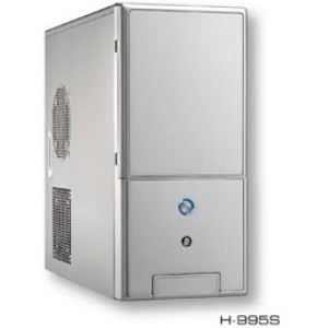 Case ATX MIDI TOWER Legenda H-995S Silver, W/O PSU, RoHS, 12CM FRONT FAN, USB2.0, HD Audio, Dim.: 460x200x440mm