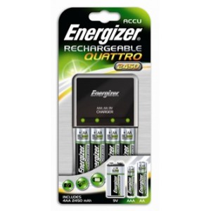 Energizer Quattro  Kit + 4x AA 2000 +2x850 mAh