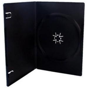 DVD Box Gembird for 1 Disk, 14 mm, Black, DVD-1B