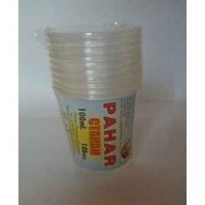 Стакан 100мл. 100шт. / Pahar unica folosinta 100gr.100buc.