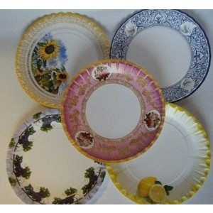 Тарелка бумажная 210д. 10шт. / Farfurie din carton 210d. 10buc.