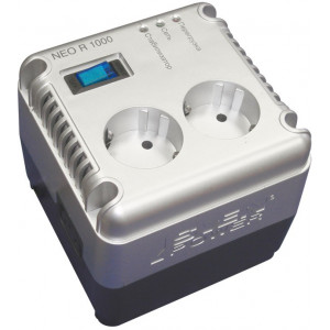 SVEN Automatic Voltage Regulator Neo R 1000, 1000VA/500W, Input 150~280V, Output 195~248V, 2 sockets