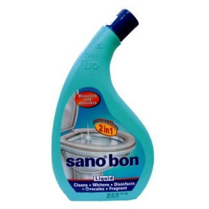 116179 Жидкость для чистки унитазов SANO BON 2 в 1 NATURAL