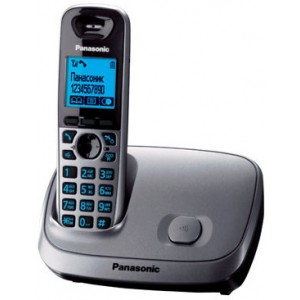Телефон Panasonic DECT KX-TG6511UAT, Titanium, AOH, Caller ID, dot LCD, Sp-phone