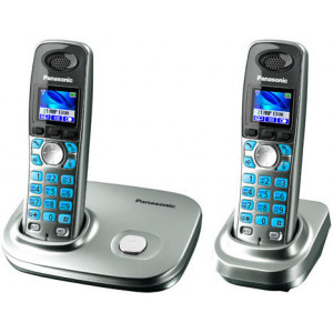 Телефон Panasonic DECT KX-TG8012UAT, Titanium, TG8011 + optional handset