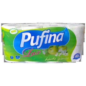 Туалетная бумага 8 рулона/ 3 слоя Pufina 180 шт