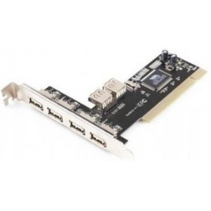 USB 2.0 PCI host adapter, Gembird, 2/4-Port