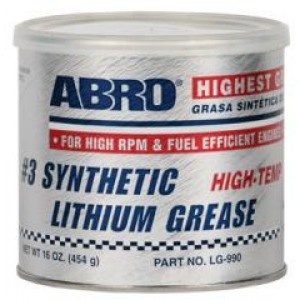 ABRO (LG 990) Синтетическая литиевая синяя смазка(+288°С)  (454 гр)