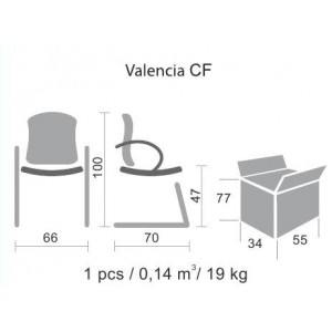 Кресло Valencia CF кож. зам.