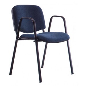 Стул ISO W Black C, ткань Cagliari