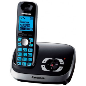 Телефон Panasonic DECT KX-TG6521UAT, Titanium, AOH,Caller ID, dot LCD,Sp-phone,TAM
