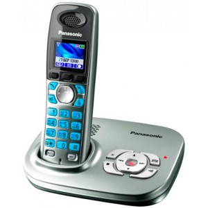 Телефон Panasonic DECT KX-TG8021UAS, Silver, AOH,Caller ID, Sp-phone,Color LCD,TAM 20 min