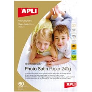 APLI Фотобумага Satin Pro A4, 240 гр, 60 листов