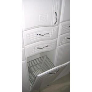 Шкаф пенал с корзиной/180*35см/154