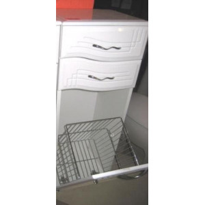 Шкаф пенал с корзиной/110*35*30/157