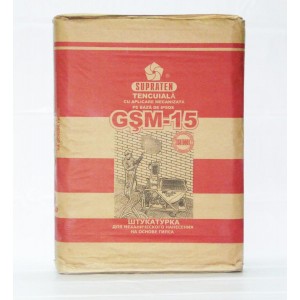 Гипсовая штукатурка GSM-15/10кг/м.кв/10мм/ 30 кг