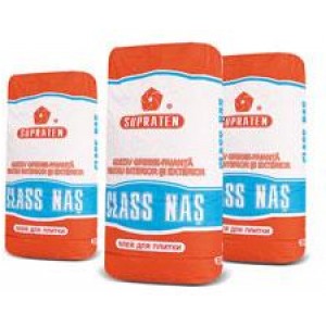 Клей для плитки CLASS NAS/3-4кг/м.кв/25кг