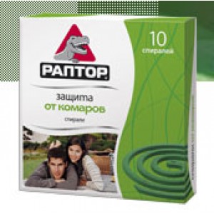 РАПТОР Спирали от комаров (10 шт.) /24 *!+!*