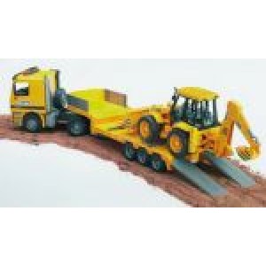 Camion MB Actros cu tractor JCB 4CX