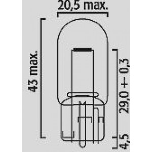 Flosser 12V 21W T20 W3x16d