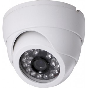 Купольная камера (С ИК ПОДСВЕТКОЙ 15-40м) HDP-4310ID (420твл, 1/4' SHARP, 0 lux, F3,6мм, ИК-20м, белого цвета)