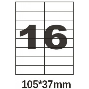 Этикетка самоклеющаяся Olimp  A4 (офсет, 100 листов) 16шт 105*37 мм