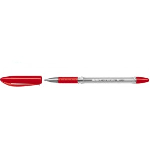 Ручка шариковая STANGER M1 Softgrip красная