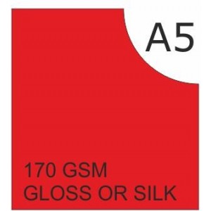 A5 Greeting Cards Glossy, 170 gsm, 20 pieces, Verbatim