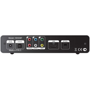 IconBIT HDS38F FullHD Media Player, Realtek RTD1055DD, 128/256 MB, supports 3.5" SATA HDD, SDHC card slot, HDMI 1.3, S/PDIF, composite, RC