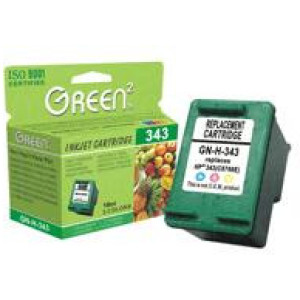 Green2 GN-H-344, HP-344(9363) Compatible, 15ml, 3Color: HP Deskjet 460 (c)(cb)(wbt)(wf)/5740/5940/6520/6540(d)(dt)/6620/6840/6940/6980/9800(d); Officejet 6210/6215/7110/7210/7310/7410/H470 (b)(wbt)/Pro K7100; Photosmart 2575/2610/2710/325/335/375