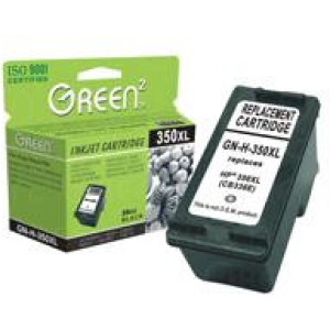 Green2 GN-H-350XL, HP-350XL(CB335) Compatible, 15ml, Black: HP Deskjet D4260/D4360; Officejet J5780/J5785/J6410; Photosmart C4180/C4280/C4380/C4385/C4480/ C5180/C5280/D5360