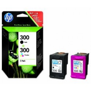HP №300 Combo-pack Black/Tri-color Ink Cartridges