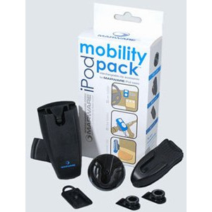 Mobility pack, interchargeable clip accessories for iPod cases