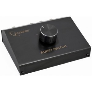 Gembird DSA-4 4-way Audio signal input manual box,  Переключатель аудио сигналов