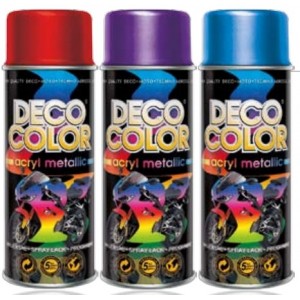 Эмаль-спрей металлик черный./400мл/ DECO COLOR 15430