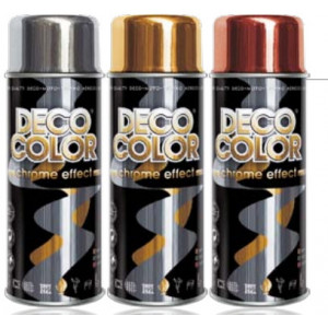 Эмаль-спрей эффект хром-серебр. /400мл/ DECO COLOR 12240
