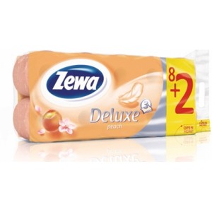 Туаленая бумага Zewa 3-ply 1*8 Peach (10)