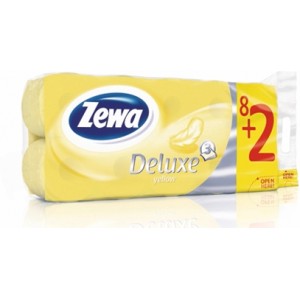 Туалетная бумага Zewa 3-ply 1*8 Yellow (10)