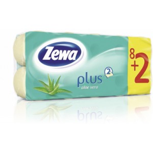 Туалетная бумага Zewa 2-ply 1*8 Aloe Vera (10)