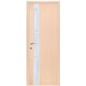 Дверь МДФ Квадра Z7s-P1 2000*700 бук розовый