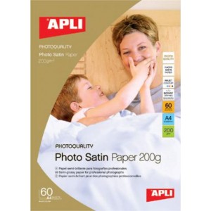 A4 Satin Photo paper, 200g., 60F (лист), APLI