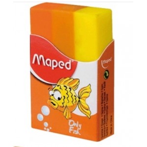 Ластик MAPED Fish 3 цвета в блистере