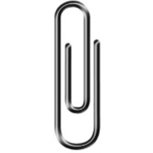 Скрепка круглая 28 мм, 100 шт., BuroMAx