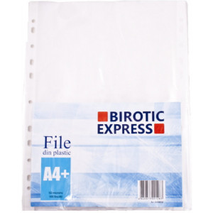 Файл пластиковый Biro Express A4/100 40 мk