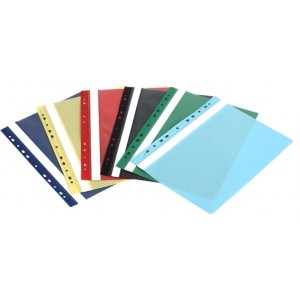 Скоросшиватель пластиковый PPLAST A4 PP синий