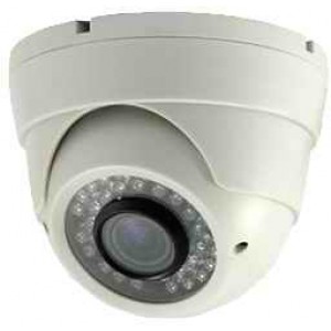 Купольная видеокамера в металическом корпусе HDP-5210IX 20 (600твл, 1/3" SONY Super HADII CCD, 0,1 lux, ИК-30м, вариофокал 2.8-10 мм,  WDR, OSD меню, настраивается снаружи, антивандальный корпус, белого цвета)