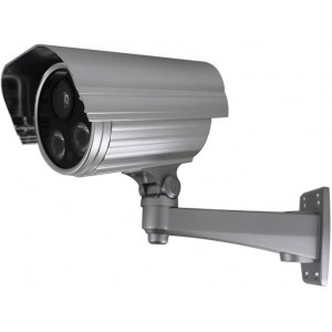 Уличная видеокамера (с ИК подсветкой 60-80м) HDP-5229AY (700твл, 1/3 SONY 960H HAD CCD, 0,001 lux, F8мм, OSD меню, DWDR,  3D-DNR, функция, двойная ИК подсветка III поколения - 80м, с кронштейном)