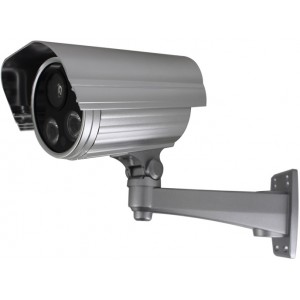 Уличная видеокамера (с ИК подсветкой 60-80м) HDP-5229AX (600 TVL 1/3" SONY Super HAD II CCD, 0,01 lux, F8мм, OSD меню, DWDR функция, 3D-DNR, ИК подсветка III поколения - 60м, с кронштейном)