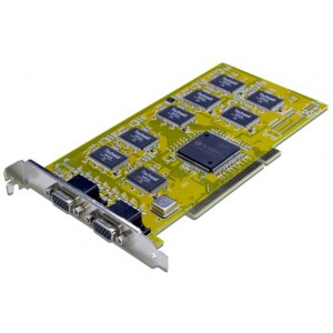 Плата видеорегистрации DVR-9108B (8 видео, 8 аудио, H.264, 200 к/с, софт-HAWELL, (до 2х карт на PC) просмотр через 3G mobile)