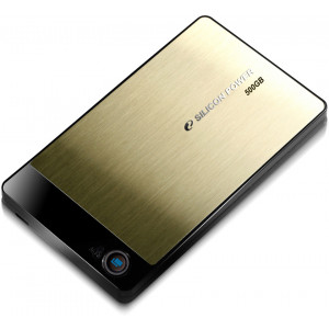 500 GB External 2.5" HDD Silicon Power Armor A50, USB 2.0, Gold, Anti-Shock